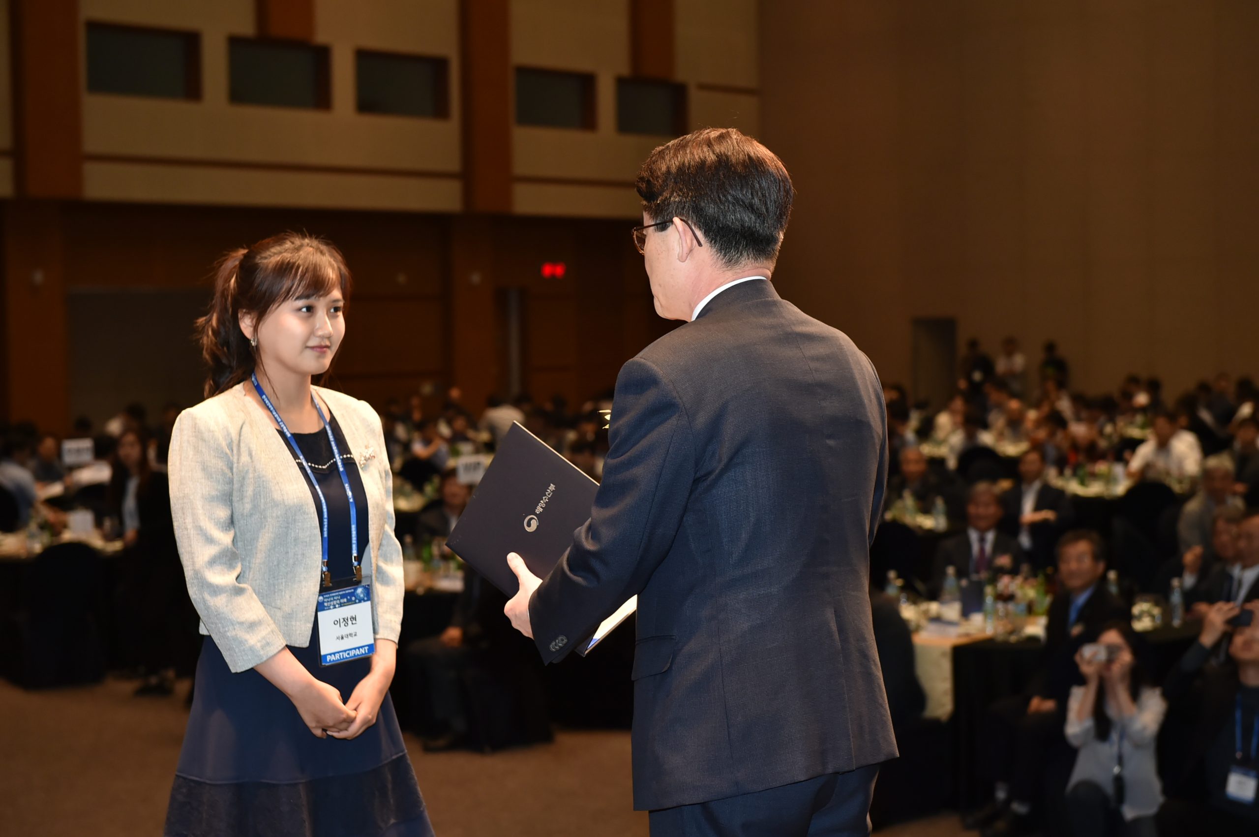 수상 > 해양수산부 장관상: 이정현 학생 (2019년 미래해양과학기술인상 최우수상) 사진